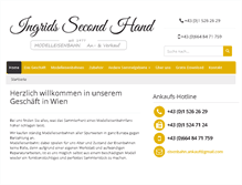 Tablet Screenshot of ingrids-second-hand.com